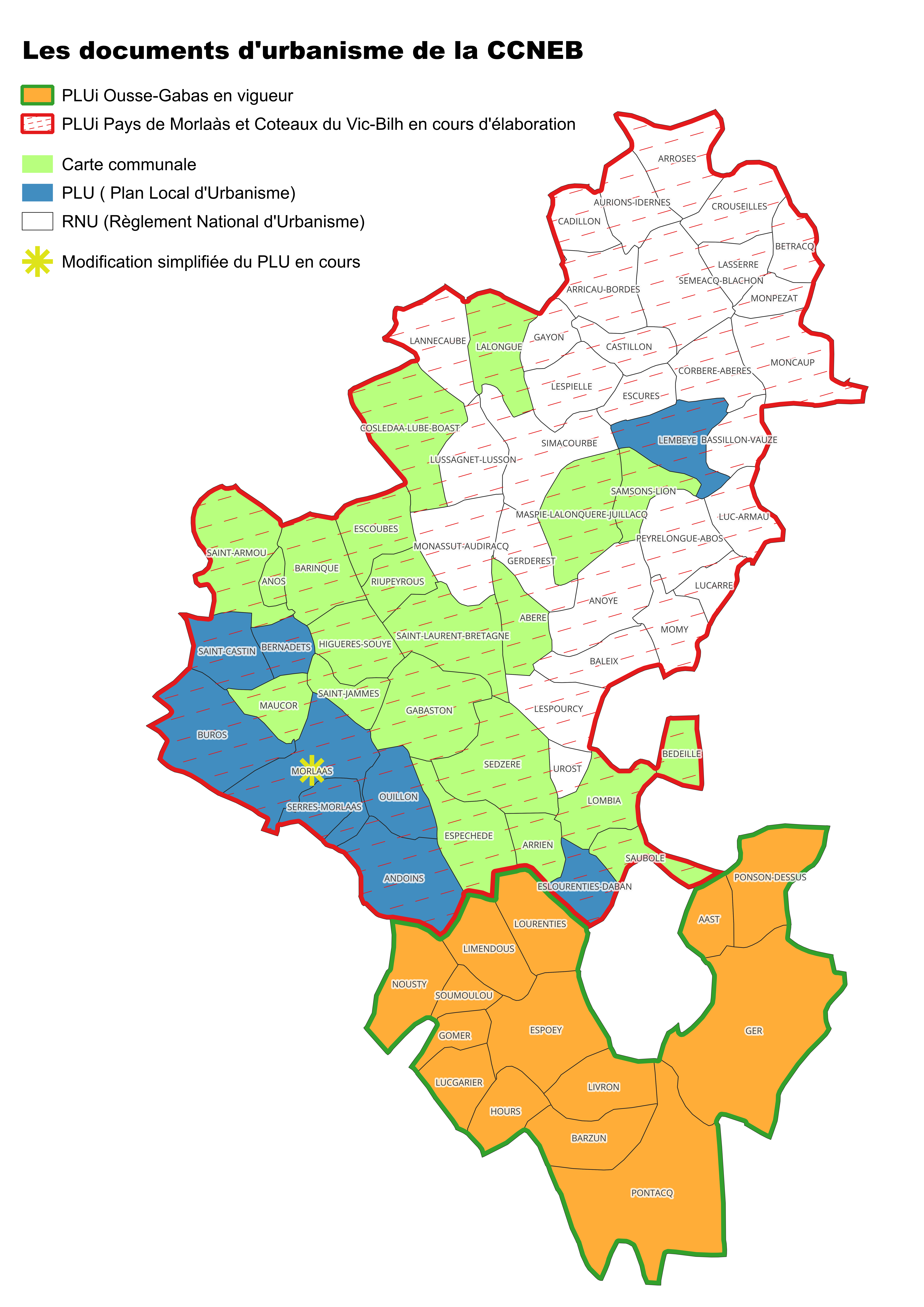carte document urbanisme