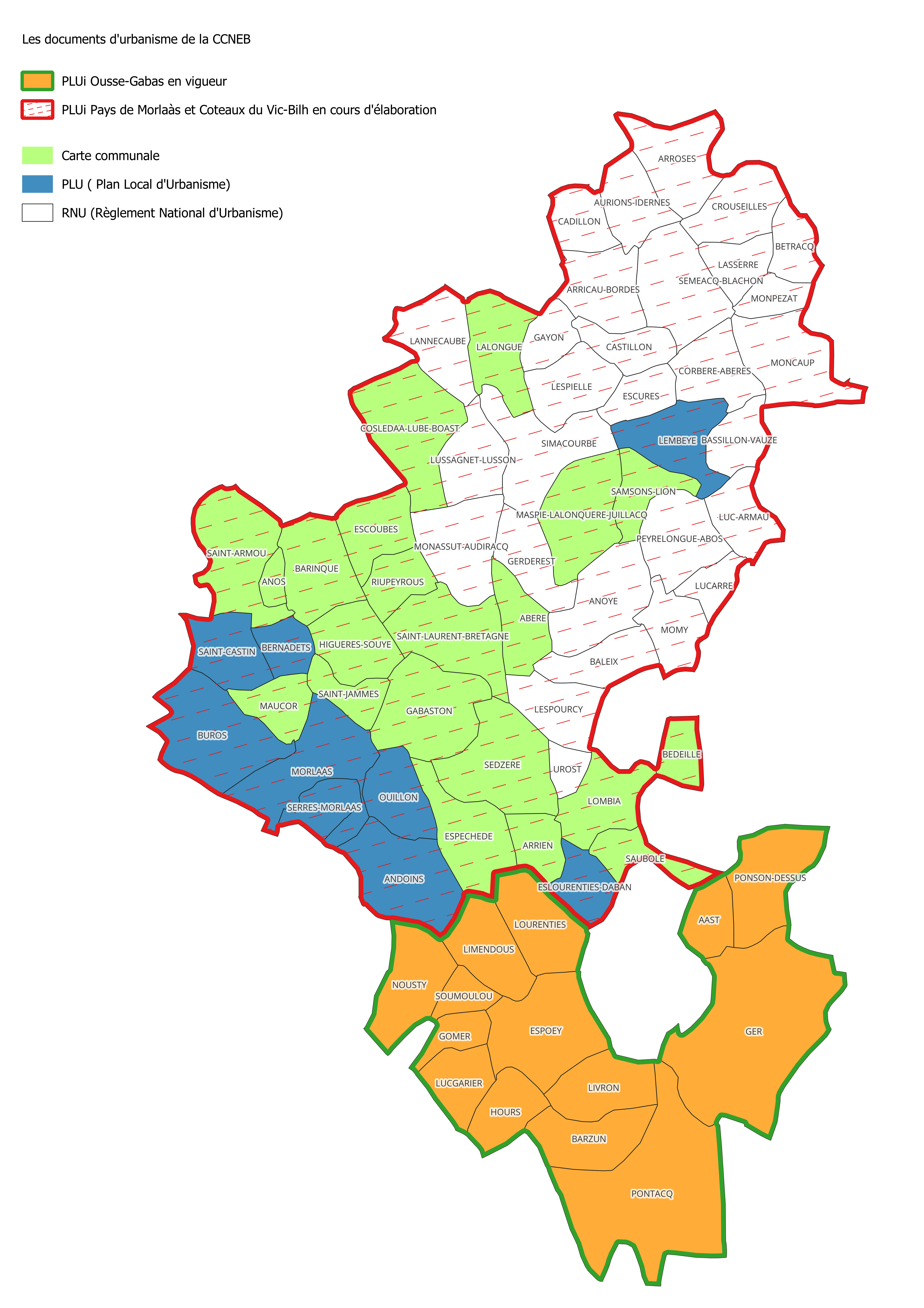 carte document urbanisme